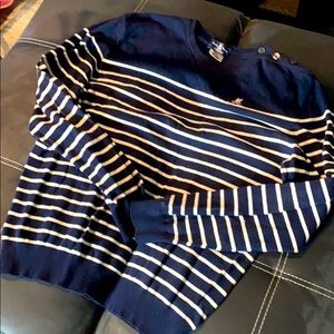 Psycho Bunny Button Shoulder sweater